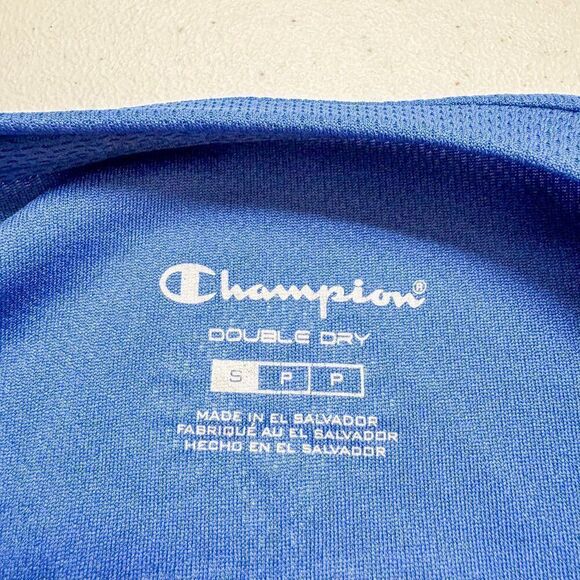 Champion Disney Half Marathon Shirt Mens Small Blue 2012 Athletic Tee Double Dry - Picture 9 of 13